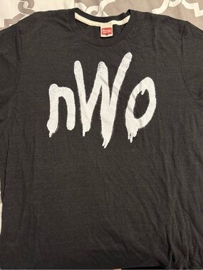 Homage nWo Graphic Tee in Black with White Logo
